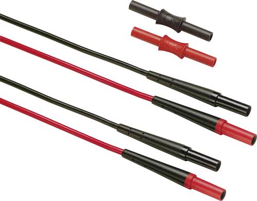 Fluke TL221 Sicherheits-Messleitungs-Set [Lamellenstecker 4mm - Lamellenstecker 4 mm] 1.50m Schwarz, von Fluke