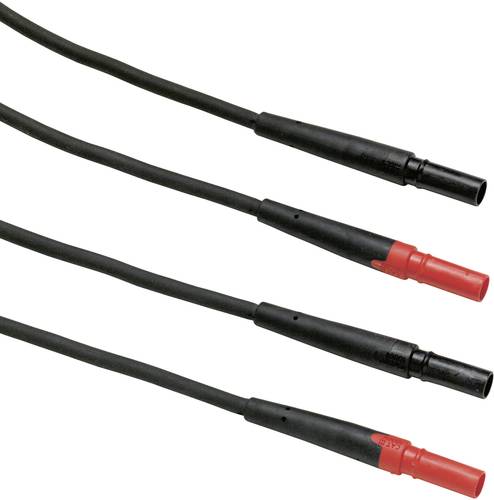 Fluke TL27 Sicherheits-Messleitungs-Set [Stecker 4mm - Stecker 4 mm] 1.50m Rot, Schwarz 1St. von Fluke
