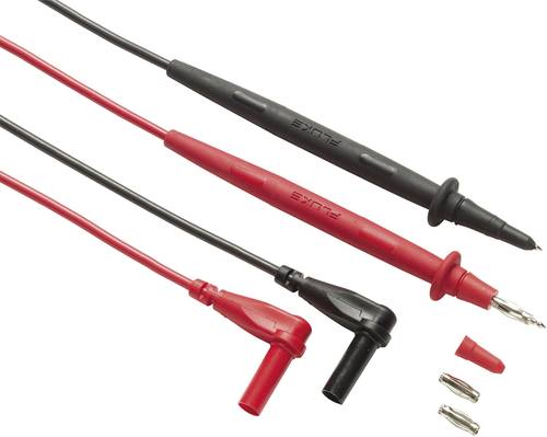 Fluke TL76 Sicherheits-Messleitungs-Set [Prüfspitze - Lamellenstecker 4 mm] 1.50m Schwarz, Rot 1St. von Fluke