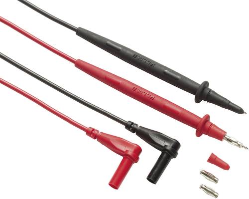 Fluke TL76 Sicherheits-Messleitungs-Set [Prüfspitze - Lamellenstecker 4 mm] 1.50m Schwarz, Rot 1St. von Fluke