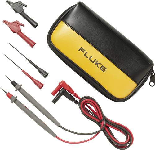 Fluke TL80A-1 Sicherheits-Messleitungs-Set [Lamellenstecker 4mm - Prüfspitze] 1.50m Schwarz, Rot 1S von Fluke