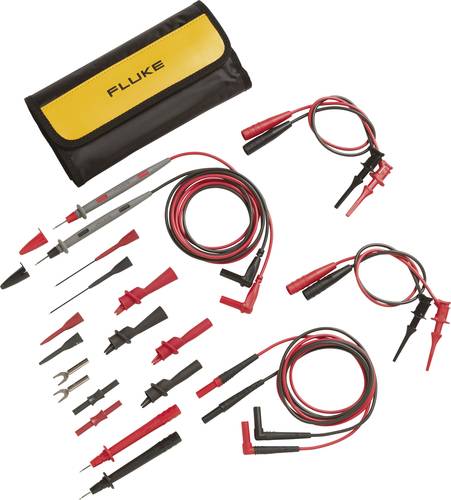 Fluke TL81A Sicherheits-Messleitungs-Set [Lamellenstecker 4mm - Lamellenstecker 4 mm] 1.00m Schwarz, von Fluke