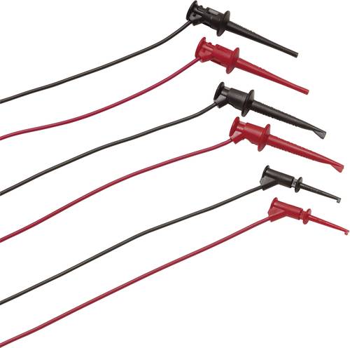 Fluke TL970 Messleitungs-Set [Abgreifklemmen - Bananenstecker 4 mm] 0.90m Rot, Schwarz 1St. von Fluke