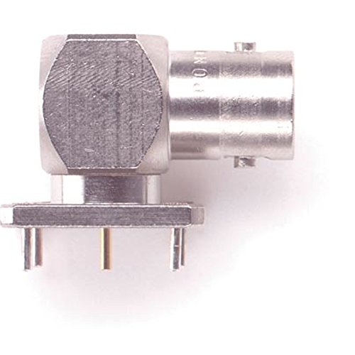 Pomona 4788 Messing-BNC-Buchse, PC-Halterung, rechtwinklig, 50 Ohm, Nennimpedanz (5 Stück) von Fluke