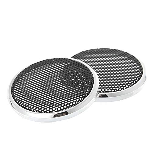 Flushbay 2 x 12,7 cm Lautsprecher-Grillabdeckungen, runder Lautsprecher-Grill-Schutz, dekorativer Kreis, Auto-Lautsprecher, Subwoofer, Hornabdeckung (12,7 cm) von Flushbay