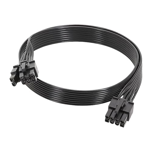 Fluxioxtna 18AWG 8Pin Bis 6+2 Pin PCIe GPU Stromkabel Für GPU Stromversorgung 50 Cm Lang von Fluxioxtna