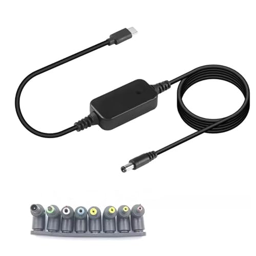 Fluxioxtna Typ C Male Bis Männlich 5 5 X 2 1 Mm Stromanschluss Adapterkabel Mit 8 Austauschbarem Adapter 5V 9V 12 V 15V 20V Einstellbar Fluxioxtna Typ C Male Bis Männlich 5 5 X 2 1 Mm Stromanschluss Adapterkabel Mit 8 Austauschbarem Adapter 5V 9V 12 V 15V 20V Einstellbar von Fluxioxtna