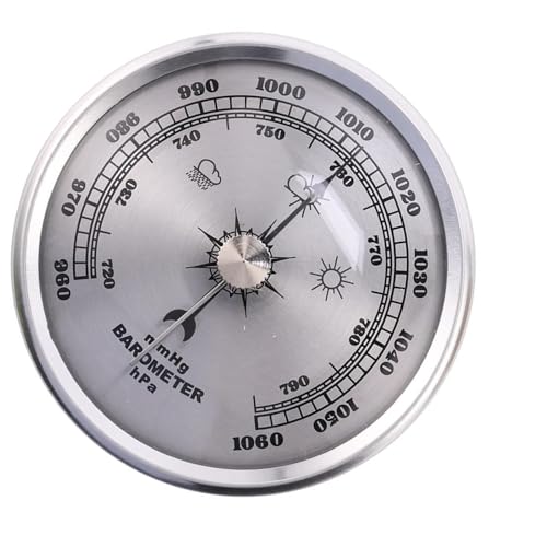 Wetterstationen Barometer Rostbezogene Metallgehäuse Groß von Fluxioxtna