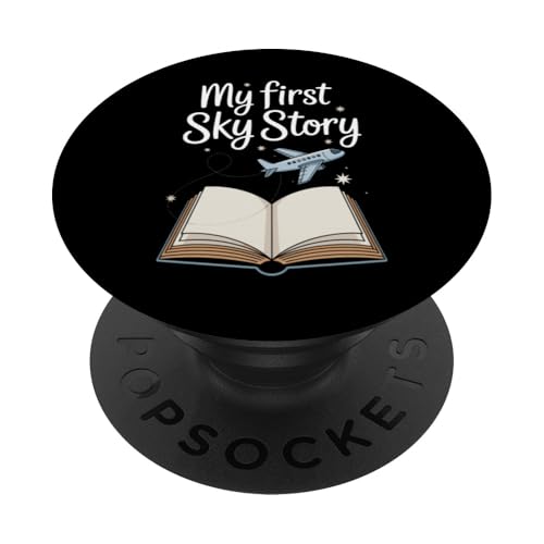 Meine erste Flugreise, das erste Mal fliegend, Abenteuerflugzeug, Kind PopSockets Klebender PopGrip Meine erste Flugreise, das erste Mal fliegend, Abenteuerflugzeug, Kind PopSockets Klebender PopGrip von Flying for the First Time Travel Memory Sky