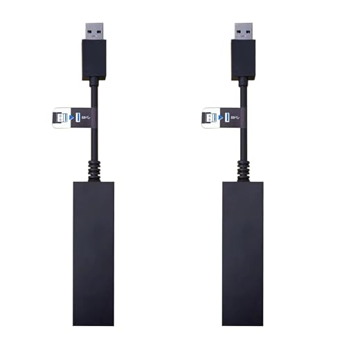 Flylin 2 Stück PS5 VR Kamera Adapter, PS4 Kamera V1 V2 Adapter für PSVR auf der PS5 Konsolen, Playstation 5 Konverterkabel zur Verwendung Kompatibel mit PS4 Kamera zu PS5 Konsole von Flylin