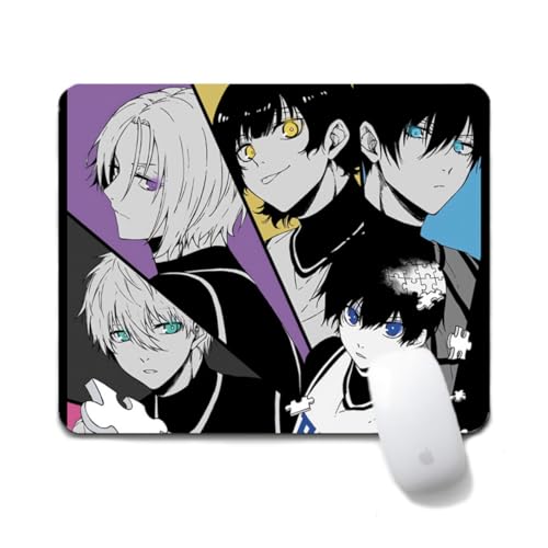 Flyshun Bachira Meguru Anime Mausmatte 20x24cm - Quadratisches Mousepad (7.8x9.4 Zoll) mit Rutschfester Basis für Gamer & Büro (Group Photo 2) von Flyshun