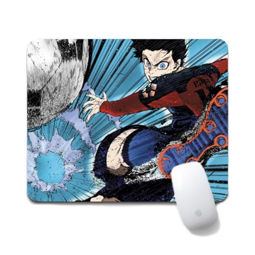 Flyshun Bachira Meguru Anime Mausmatte 20x24cm - Quadratisches Mousepad (7.8x9.4 Zoll) mit Rutschfester Basis für Gamer & Büro (Isagi Yoichi 2) von Flyshun