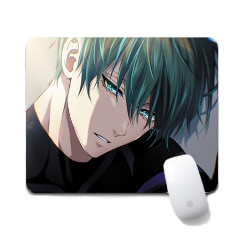 Flyshun Bachira Meguru Anime Mausmatte 20x24cm - Quadratisches Mousepad (7.8x9.4 Zoll) mit Rutschfester Basis für Gamer & Büro (Rin Itoshi) von Flyshun