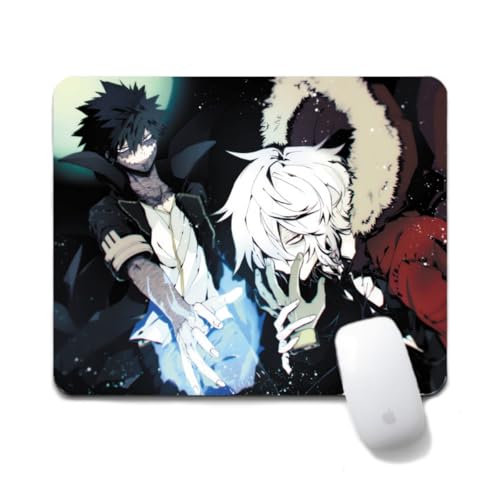 Flyshun Bakugou Katsuki Anime Mausmatte 20x24cm - Quadratisches Mousepad (7.8x9.4 Zoll) mit Rutschfester Basis für Gamer & Büro (Dabi 2) von Flyshun