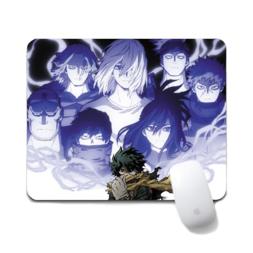 Flyshun Bakugou Katsuki Anime Mausmatte 20x24cm - Quadratisches Mousepad (7.8x9.4 Zoll) mit Rutschfester Basis für Gamer & Büro (Midoriya Izuku 2) von Flyshun