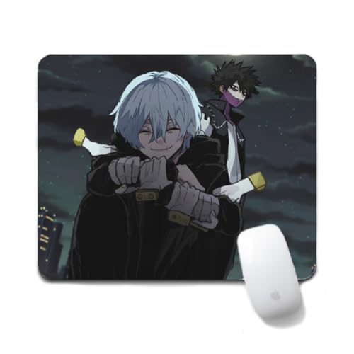 Flyshun Bakugou Katsuki Anime Mausmatte 20x24cm - Quadratisches Mousepad (7.8x9.4 Zoll) mit Rutschfester Basis für Gamer & Büro (Shigaraki Tomura) von Flyshun