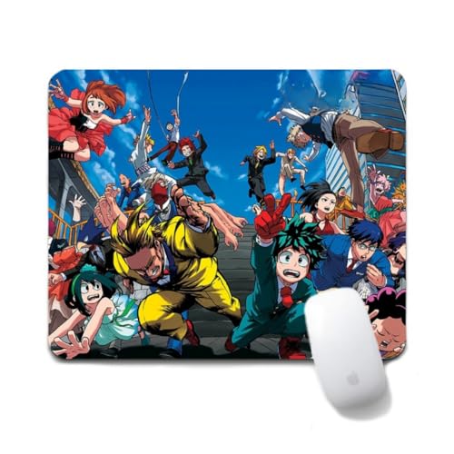 Flyshun Bakugou Katsuki Anime Mausmatte 20x24cm - Quadratisches Mousepad (7.8x9.4 Zoll) mit Rutschfester Basis für Gamer & Büro (Stil 2) von Flyshun