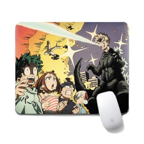Flyshun Bakugou Katsuki Anime Mausmatte 20x24cm - Quadratisches Mousepad (7.8x9.4 Zoll) mit Rutschfester Basis für Gamer & Büro (Stil 4) von Flyshun