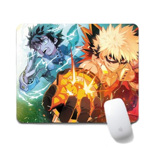Flyshun Bakugou Katsuki Anime Mausmatte 20x24cm - Quadratisches Mousepad (7.8x9.4 Zoll) mit Rutschfester Basis für Gamer & Büro (Stil 8) von Flyshun