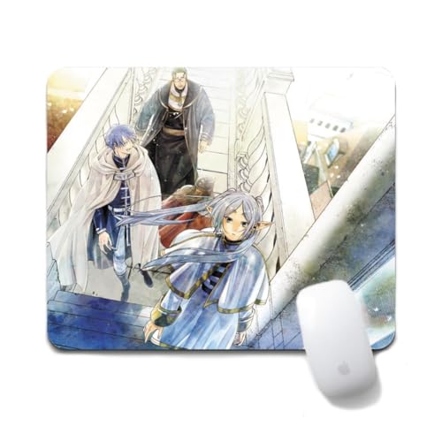 Flyshun Frieren Fern Anime Mausmatte 20x24cm - Quadratisches Mousepad (7.8x9.4 Zoll) mit Rutschfester Basis für Gamer & Büro (Himmel) von Flyshun