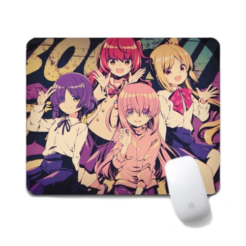 Flyshun Gotoh Hitori Anime Mausmatte 20x24cm - Quadratisches Mousepad (7.8x9.4 Zoll) mit Rutschfester Basis für Gamer & Büro (Group Photo 7) von Flyshun