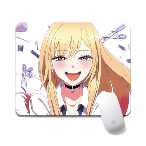 Flyshun Kitagawa Marin Anime Mausmatte 20x24cm - Quadratisches Mousepad (7.8x9.4 Zoll) mit Rutschfester Basis für Gamer & Büro (Kitagawa Marin 4) von Flyshun