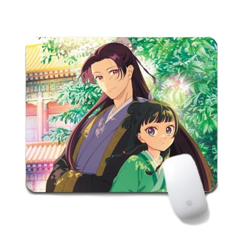 Flyshun Maomao Anime Mausmatte 20x24cm - Quadratisches Mousepad (7.8x9.4 Zoll) mit Rutschfester Basis für Gamer & Büro (Jinshi Maomao 2) von Flyshun