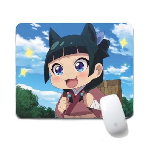 Flyshun Maomao Anime Mausmatte 20x24cm - Quadratisches Mousepad (7.8x9.4 Zoll) mit Rutschfester Basis für Gamer & Büro (Maomao 3) von Flyshun