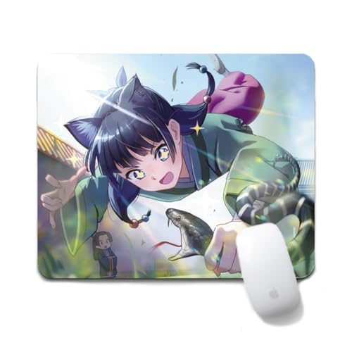 Flyshun Maomao Anime Mausmatte 20x24cm - Quadratisches Mousepad (7.8x9.4 Zoll) mit Rutschfester Basis für Gamer & Büro (Maomao 7) von Flyshun