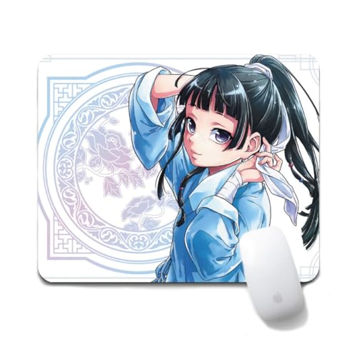 Flyshun Maomao Anime Mausmatte 20x24cm - Quadratisches Mousepad (7.8x9.4 Zoll) mit Rutschfester Basis für Gamer & Büro (Maomao 8) von Flyshun