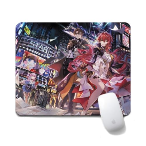 Flyshun March 7th Anime Mausmatte 20x24cm - Quadratisches Mousepad (7.8x9.4 Zoll) mit Rutschfester Basis für Gamer & Büro (Himeko 1) von Flyshun