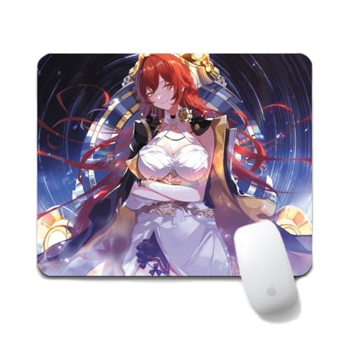 Flyshun March 7th Anime Mausmatte 20x24cm - Quadratisches Mousepad (7.8x9.4 Zoll) mit Rutschfester Basis für Gamer & Büro (Himeko 4) von Flyshun