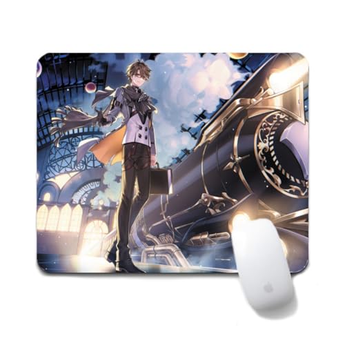 Flyshun March 7th Anime Mausmatte 20x24cm - Quadratisches Mousepad (7.8x9.4 Zoll) mit Rutschfester Basis für Gamer & Büro (Welt Yang) von Flyshun