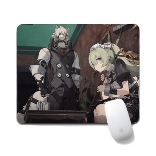 Flyshun Nicole Demara Anime Mausmatte 20x24cm - Quadratisches Mousepad (7.8x9.4 Zoll) mit Rutschfester Basis für Gamer & Büro (Corin Wickes 3) von Flyshun