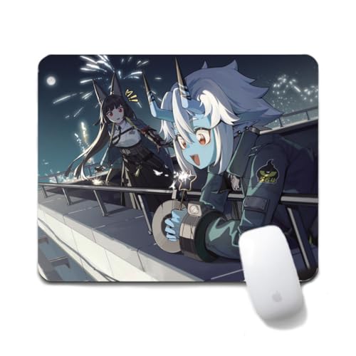 Flyshun Nicole Demara Anime Mausmatte 20x24cm - Quadratisches Mousepad (7.8x9.4 Zoll) mit Rutschfester Basis für Gamer & Büro (Soukaku 2) von Flyshun