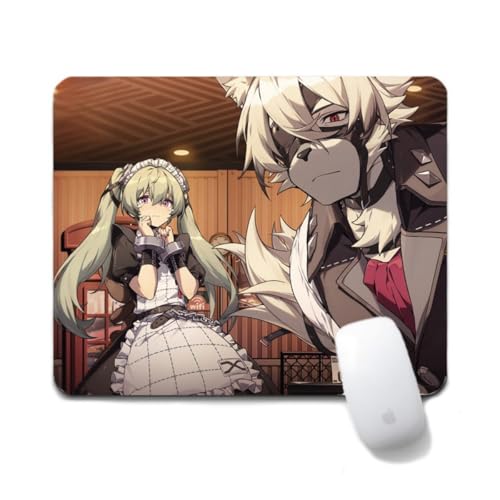 Flyshun Nicole Demara Anime Mausmatte 20x24cm - Quadratisches Mousepad (7.8x9.4 Zoll) mit Rutschfester Basis für Gamer & Büro (Von Lycaon 3) von Flyshun