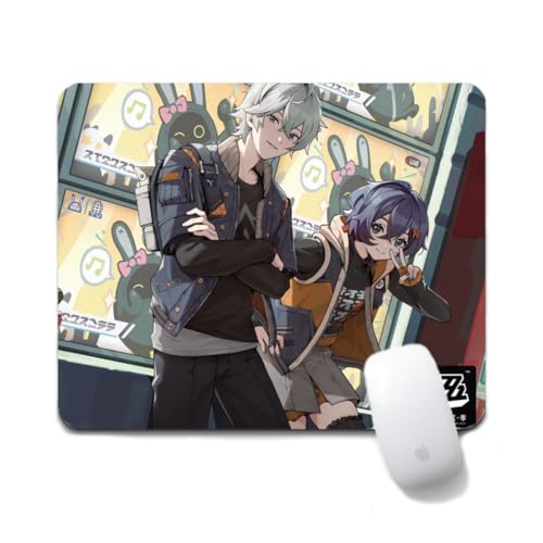 Flyshun Nicole Demara Anime Mausmatte 20x24cm - Quadratisches Mousepad (7.8x9.4 Zoll) mit Rutschfester Basis für Gamer & Büro (Wise 2) von Flyshun