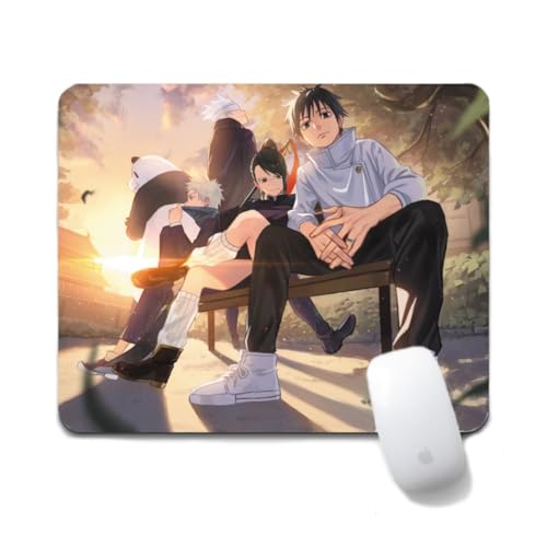 Flyshun Satoru Gojo Anime Mausmatte 20x24cm - Quadratisches Mousepad (7.8x9.4 Zoll) mit Rutschfester Basis für Gamer & Büro (Group Photo 2) von Flyshun