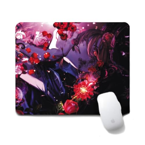 Flyshun Satoru Gojo Anime Mausmatte 20x24cm - Quadratisches Mousepad (7.8x9.4 Zoll) mit Rutschfester Basis für Gamer & Büro (Kugisaki Nobara 2) von Flyshun