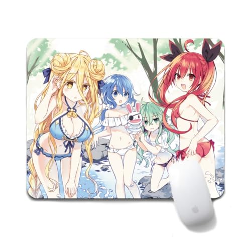 Flyshun Tokisaki Kurumi Anime Mausmatte 20x24cm - Quadratisches Mousepad (7.8x9.4 Zoll) mit Rutschfester Basis für Gamer & Büro (Stil 2) von Flyshun