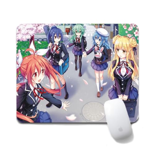 Flyshun Tokisaki Kurumi Anime Mausmatte 20x24cm - Quadratisches Mousepad (7.8x9.4 Zoll) mit Rutschfester Basis für Gamer & Büro (Stil 3) von Flyshun