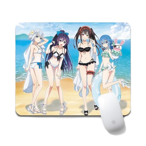 Flyshun Tokisaki Kurumi Anime Mausmatte 20x24cm - Quadratisches Mousepad (7.8x9.4 Zoll) mit Rutschfester Basis für Gamer & Büro (Stil 6) von Flyshun