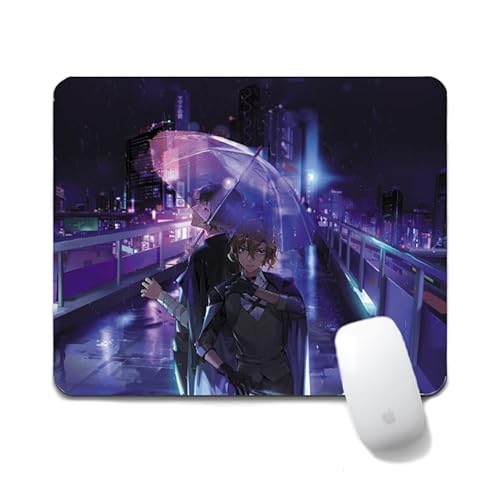 Flyshun dazai osamu Anime Mausmatte 20x24cm - Quadratisches Mousepad (7.8x9.4 Zoll) mit Rutschfester Basis für Gamer & Büro (dazai osamu Nakahara Chuya 2) von Flyshun