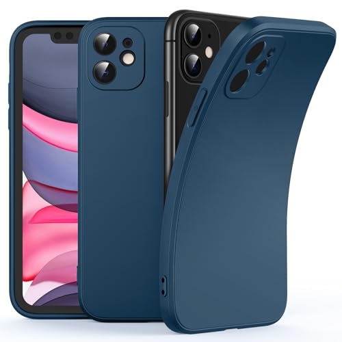Flyzoo Silikon Hülle für iPhone 11 | Ultra Dünn Weich Silicone Handyhülle | Kameraschutz & Bildschirmschutz & Staubdicht | 360° Voll Schutzhülle mit Mikrofaserfutter Stoßfeste Case Cover, 6,1'' | Blau Flyzoo Silikon Hülle für iPhone 11 | Ultra Dünn Weich Silicone Handyhülle | Kameraschutz & Bildschirmschutz & Staubdicht | 360° Voll Schutzhülle mit Mikrofaserfutter Stoßfeste Case Cover, 6,1'' | Blau von Flyzoo