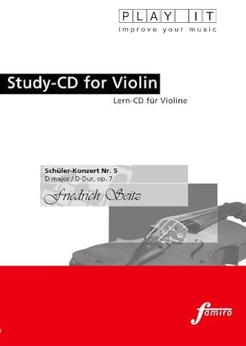 Study-CD Violin - Schüler-Konzert Nr.5,d-Dur,Op.7 von Fmr Digital - Famiro Records (Media Arte)