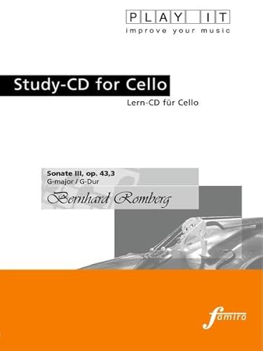 Study-CD for Cello - Sonate III Op.43,3 G-Dur von Fmr Digital - Famiro Records (Media Arte)