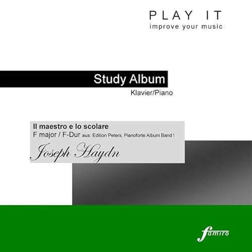 Study-CD for Piano -Il maestro e lo scolare,F-Dur von Fmr Digital - Famiro Records (Media Arte)