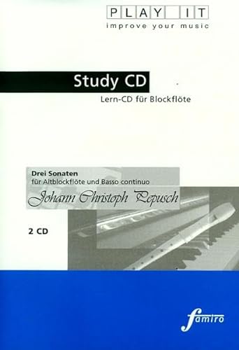 Study-CD for Recorder - Drei Sonaten von Fmr Digital - Famiro Records (Media Arte)
