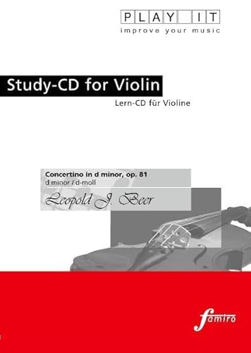 Study-CD for Violin - Concertino in d Minor,Op.81 von Fmr Digital - Famiro Records (Media Arte)