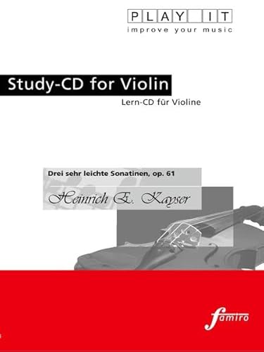 Study-CD for Violin - Drei Sehr Leichte Sonatinen von Fmr Digital - Famiro Records (Media Arte)